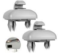 YAOYYG 2 Pcs Intérieur Pare-soleil Crochet Support D'Attache, Crochets Pour Pare-soleil De Voiture, Auto Pare-Soleil Clip Crochet, Compatible Avec Audi A8,A6,A4,A3,Q7,Q5(Gris)