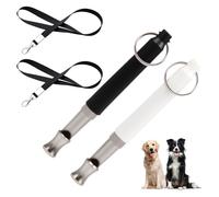 YAOYYG 2 Pcs Sifflet Ultrason Chien, Sifflet Ultrason Chien Anti Aboiement, Sifflet Chien Rappel, Sifflet de Dressage Professionnel, Rappel Pet Accessoires (Noir et Blanc)