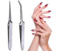 YAOYYG 2 Pièces Pince À Pincher,Pince À Pincher Classique,Pince À Pincher Ongles Multi-usage,Acier Inox Nail Art Pince,Pincher Ongles Forme Repair-clamp,multifonction Outil De Manucure