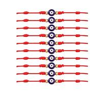 YAOYYG 9 Pièces Bracelet Mauvais Œil, Bracelet Porte - Bonheur Rouge, Evil Eye, Réglable Sangle Tressée À La Main, Cadeaux pour Parents ou Etre Aimé