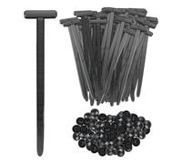 YAOYYG Lot de 100 Attaches-Câbles Universelles en Nylon, Attaches Autobloquantes Universelles, Serre Cable, en Nylon Rivets en Plastique pour Réparation Automobile Fixation Rapide et Trou
