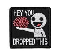 YAOYYG Patch PVC Drôle avec Dos, Patch "Hey You Dropped This" pour Sac à Dos, 1 Ecusson Brodé Amusant et Mignon, pour Sacs à dos, Sacs, Gilets, Uniformes Militaires, Vestes, Jeans, Chapeaux