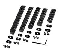 YAOYYG Rails Picatinny, Five - Section Rail Handguard 5/7 / 9/11 / 13 Fente, Five - Section Rail Toy Accessoires Modèle Décoratif, avec Vis Clé Rainures (Plastique)