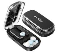 YAOZUP Coupe-Comprimé, Coupe Medicaments, Séparateur de Comprimés avec Lame, Séparateur de Pilules Portable, Coupe-Pilules pour Petits et Gros Cachets, Coupe Cachet pour Convient aux Voyages (Noir)