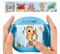 YAOZUP Jouet Puzzle 4 en 1, Puzzle Montessori pour Enfants, Jeux de Patience Jouets éducatifs Jouets de Motricité, Puzzle Enfant Cadeau pour Enfants à Partir de 2 3 4 5 6 (Vie Marine)