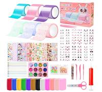 YAOZUP Nano Tape Bubbles Kit, 65 PCS Nano Tape, 6 Rouleaux Ruban Adhésif Nano, DIY Craft Kit Cadeaux de Fête pour Enfant