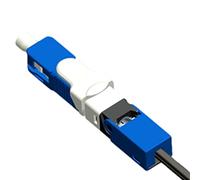 YAPAILANG ABS Lot de 100 connecteurs froids pour gagner du temps et de l'énergie pour connecteur rapide FTTH Bleu/vert