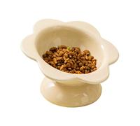 YAPAILANG Fontaine à eau pour chat - Couleur bonbon - En forme de fleur - Protection du cou inclinée - Gamelle pour chat et chien