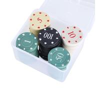 YAPAILANG Lot de 100 jetons de casinos pour l'enseignement des jetons de jetons pour comptage de pièces de monnaie