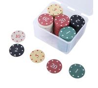 YAPAILANG Lot de 100 jetons de casinos pour l'enseignement des jetons de jetons pour comptage de pièces de monnaie