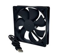 YAPAILANG Ventilateur à roulement sphérique haute vitesse 12 cm pour V 0,25 A 2 broches pour ventilateur d'échappement de refroidissement sans balais 2200 tr/min pour processeur