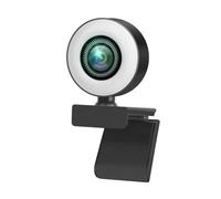 YAPAILANG Webcam USB 1080p/2K/720p Auto pour Focus Computer Camera Drive3 Gear Fill Light pour conférence streaming