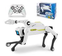 Yapasopu Robots Chien Jouet télécommandé,Chien Robot avec Pince à Manches Longues,Chien Robot Musical Parlant et interactif, programmable et Dansant, Cadeaux pour garçons Filles 3+ Ans