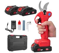 Yapasopu secateur electrique sans fil 30mm 600W 2000mAh Sécateur de Jardin avec 2 Batteries et Écran LCD Lames Sharp SK5 Sécateur Électrique pour Jardinage,ferme,Vigne,Arbre Fruitier