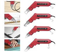 Yapasopu styrocutter Coupeur chaleur électrique 100W Découpe de mousse Kit d'outils de coupe avec 4 types de moules à couteaux pour couper le tissu/corde/plastique/caoutchouc/acrylique