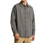 YAPAZULU Chemise Homme à Rayures Veste Chemise Manches Longues Haut col Rabattu Décontracté Pull Oversize Confortable Vêtement D'extérieur Casual Chemisier Rayé Élégant Veste Légère pour Homme
