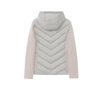 YAPAZULU Veste Femme Mode Cintrée Patchwork Manches Longues Capuche Chaude Doudoune Légère Manteau Hiver Chic Blouson Tendance Blouson de Mi-Saison Vêtement Extérieur