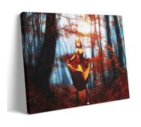 YAPING Art mural Anime Girl Dancing in The Forest Living Room 40 x 60 cm