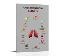 YAPING Un guide pour les bons aliments pour la santé Impression sur toile 30 x 45 cm