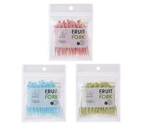 YAPKOLV 150 mini-fourchettes Aliens, ABS alimentaire, enfants & adultes, 3 couleurs