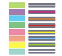 YAPKOLV 16 pièces Bandes de lecture guidées - soutien parfait pour une meilleure lecture et apprentissage, Règle dyslexie, Marque-pages et cache dyslexiques et TDAH, surbrillance colorée(8 couleurs)