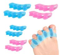 YAPKOLV 4 Paire Écarteur d'Orteil Hallux Valgus Gel-Séparateur de Doigts de Pied, réutilisable lavable pour soulager les orteils, pour les orteils en boule, marteau, Hallux Valgus