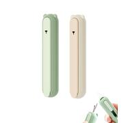 YAPKOLV Enfile-aiguille Automatique 2 en 1 - Lot de 2 (Vert clair & Jaune clair) pour Machine à Coudre et Aiguilles à Main. Solution Facile pour l'Enfilage Rapide, Idéal Personnes Âgées.