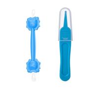 YAPKOLV Kit de nettoyage nez-oreilles bébé, bâtonnet double embout + pince silicone pour nez et oreilles