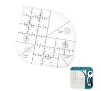 YAPKOLV Règle pour courtepointe, Gabarit de patchwork, Coupe d'angle incurvée à Coudre Acrylique, Outil de couture, Accessoires DIY, pour et artisanat