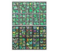YAPKOLV Tatouage Licorne pour Enfants Fille, 20 Feuilles Brillent dans le Noir Tatouage Temporaire, Papillon Tatouage, Petit Cadeau pour Fête d'Anniversaire, Jouet pour Halloween