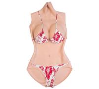 YAPOKCDS Crossdresser Silicone Bodysuit Silicone Seins Moules Faux Vagin Nageur pour G Cup pour Crossdresser Transgender