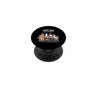Yappy Hour At The Cafe Amoureux des Chiens PopSockets PopGrip Adhésif