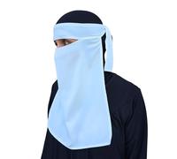 Yaqeen Hijab Niqab Voile pour le visage Jilbab Abaya Khimar Écharpe de tête en une pièce Écharf islamique idéal Madrassa Mosquée Ramadan Aïd Mariage Quotidien, blanc, Taille unique