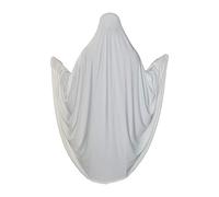 Yaqeen Khimar de prière une pièce en lycra extensible, taille XL, blanc, XL