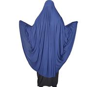 Yaqeen Khimar de prière une pièce en lycra extensible, taille XL, bleu marine, XL