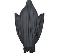Yaqeen Khimar de prière une pièce en lycra extensible, taille XL, Noir , XL