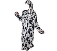 Yaqeen Robe de prière islamique une pièce pour femme,Caftan Dubatta,Taille unique,Extensible,Lycra,Idéal pour tous les jours/maison/travail/voyage/haaj/Umrah Ramadan/Aïd/mosquée/Madrassah, Cercle, 44