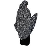 Yaqeen XL Khimar - Hijab long pour femme musulmane - 1 pièce - Écharpe de tête extensible en matériau Lycra - Chadors Arabie - Robe de prière islamique - Châles musulmans - Couverture du corps, noir 2