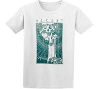 YAQINUO Alcest Men's Cotton T Shirt Casual Graphic Tops White XXL