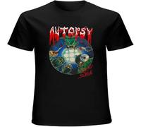 YAQINUO Autopsy Severed Survival American Death Metal Band Męska Koszulka Unisex Casual Graphic Tops Black M
