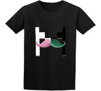 YAQINUO Color Inverted Markiplier Logo Printing Cool Style T-Shirt Black S