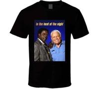 YAQINUO in The Heat of The Night 80s TV Show Fan T Shirt Black L