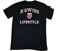 YAQINUO K Swiss Mens Navy K Swiss Lifestyle Shirt Black XXL