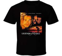 YAQINUO Legends of The Fall Brad Pitt 90 Retro Movie T Shirt Black L