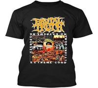 YAQINUO Limited Brutal Truth American Grindcore Heavy Metal Band Music T Shirt Black 3XL