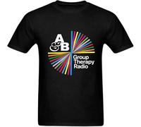 YAQINUO Men's Customized Adult Above and Beyond Group Therapy O Neck T Shirt Black L