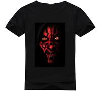 YAQINUO Men's Darth Maul Custom Men's Crew Neck Short Sleeve T Shirt Black L