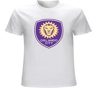 YAQINUO Men's Orlando City Print T Shirt White XL