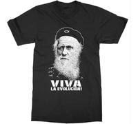 YAQINUO O Neck T Shirt Men Charles Darwin T Shirt Chemistry Biology Experiment Genius Science Black XL