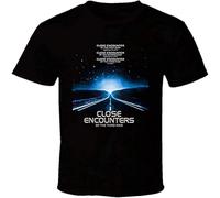 YAQINUO Realm Close Encounters of The Third Kind Movie T Shirt Black M
